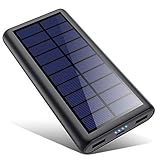 HETP Power Bank Solar 26800mAh, Solar Powerbank mit Solarpanel, 2 Ausgängen 4 LED Indicateurs Hohe Kapazitat Power Bank Wasserdicht Kompatibel mit iPhone 14/13/12,Samsung S23 S22/Pixel/Huawei/Xiaomi HETP Power Bank Solar 26800mAh, Solar Powerbank mit Solarpanel, 2 Ausgängen 4 LED Indicateurs Hohe Kapazitat Power Bank Wasserdicht Kompatibel mit iPhone 14/13/12,Samsung S23 S22/Pixel/Huawei/Xiaomi