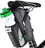ROCKBROS Satteltasche Fahrrad wasserdichte Fahrradsatteltasche mit Flaschenhalter für MTB Rennrad Kratzfest Reflektierend ROCKBROS Satteltasche Fahrrad wasserdichte Fahrradsatteltasche mit Flaschenhalter für MTB Rennrad Kratzfest Reflektierend